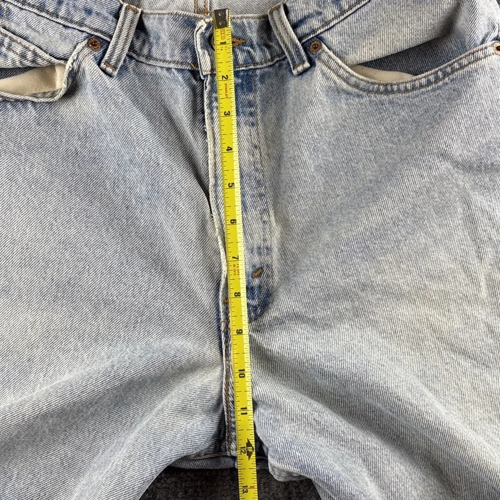 Vintage 90s Levi's 550 Orange Tab Shorts W34 Blank Tab Rare Light Wash Jorts